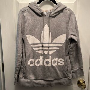 EUC adidas Originals grey hoodie, sz XS